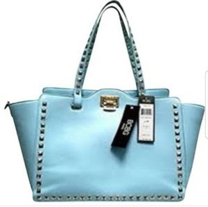 BCBG Paris Studded Blue Tote